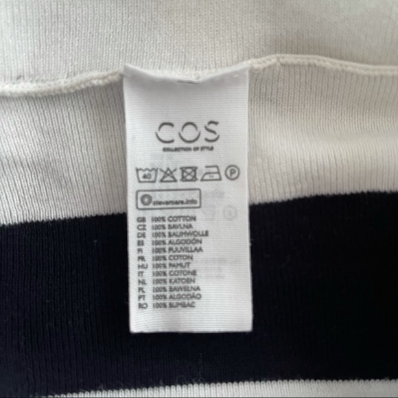 COS | Striped Bell Top |  size M - Picture 5 of 6